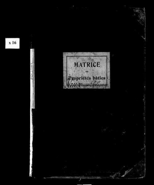 Matrice des propriétés bâties.