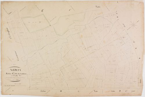 Vercia, section C, les Condamines, feuille 2.géomètre : Singey