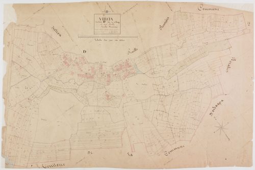 Vercia, section D, le Village, feuille 2.géomètre : Grillot