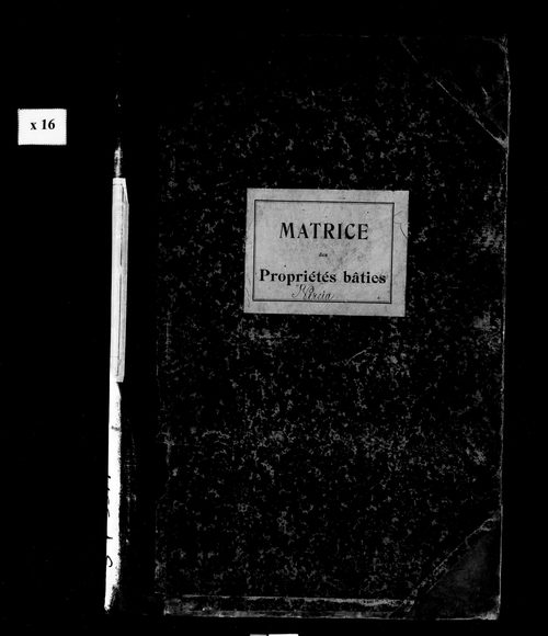 Matrice des propriétés bâties.