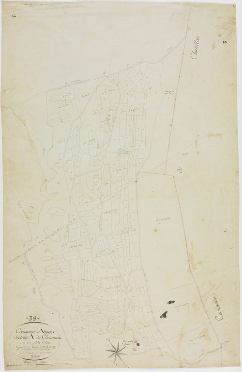 Verges, section A, Chaumois, feuille 2.géomètre : E. F. Prost