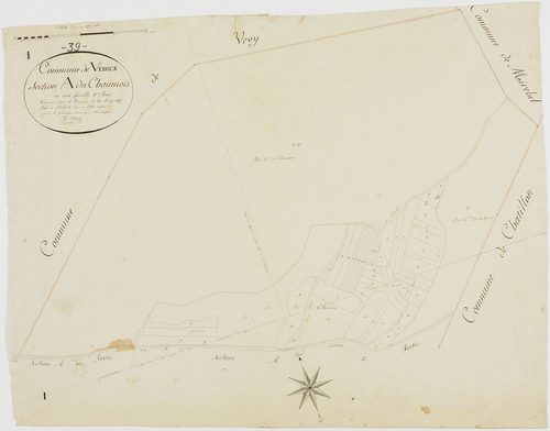 Verges, section A, Chaumois, feuille 1.géomètre : E. F. Prost
