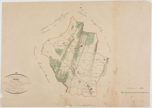 Véria, tableau d'assemblage.géomètre : Mathieu