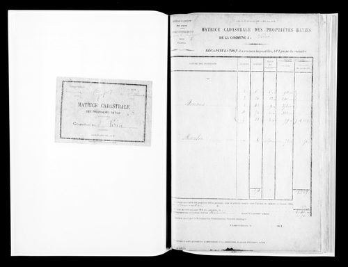 Matrice des propriétés bâties.