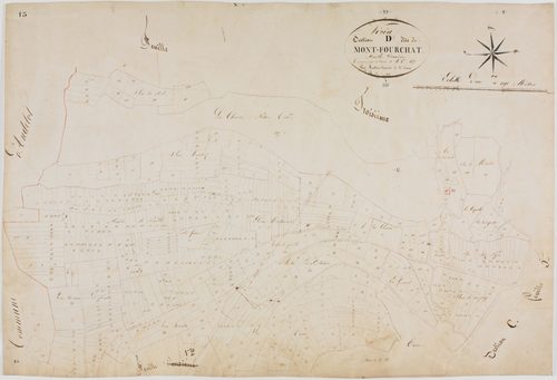 Véria, section D, le Mont Fourchat, feuille 2.géomètre : Mathieu