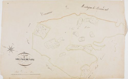 Véria, section A, Grange-de-Nom, feuille 4.géomètre : Guyard