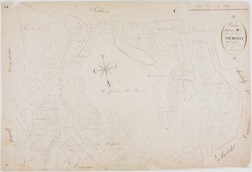 Véria, section D, le Mont Fourchat, feuille 1.géomètre : Mathieu
