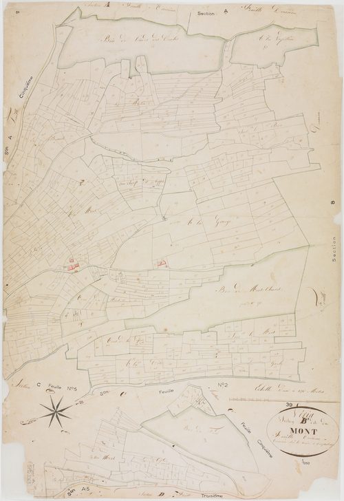 Véria, section B, le Mont, feuille 3.géomètre : [?]