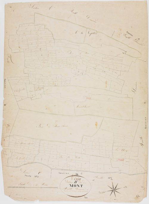 Véria, section B, le Mont, feuille 2.géomètre : [?]