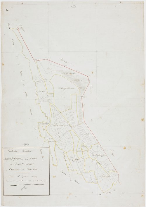 Vernantois, section B, Péria, feuille 4.géomètre : [Rebours et Félix]