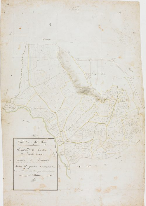 Vernantois, section B, Péria, feuille 1.géomètre : [Rebours et Félix]