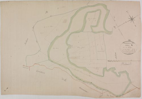 Vers, section B, le Village, feuille 3.