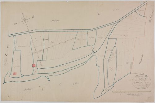 Vers, section C, les Prés Saint-Jean, feuille 1.