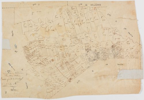Vers-sous-Sellières, section A, feuille 2.géomètre : pas de nom d'auteur