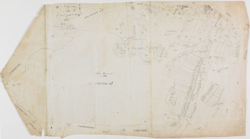 Vers-sous-Sellières, section B, feuilles 1 et 2.géomètre : pas de nom d'auteur