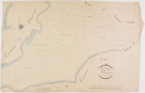 Vertamboz, section A, Champagne, feuille 2.géomètre : Renardet
