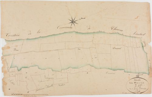Vescles, section D, la Fin, feuille 1.géomètre : Bénier