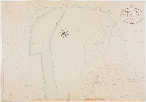 Vescles, section D, la Fin, feuille 3.géomètre : Bénier