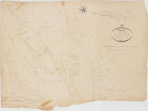 Vescles, section A, la Colombe, feuille 4.géomètre : Paget