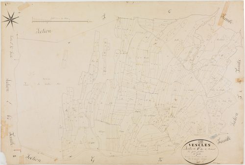 Vescles, section F, Boutavant, feuille 4.géomètre : Bénier