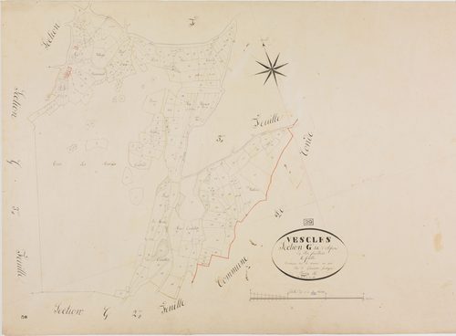 Vescles, section G, Oliferne, feuille 1.géomètre : Bénier