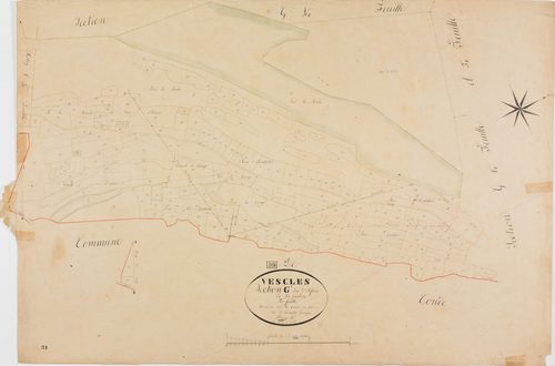 Vescles, section G, Oliferne, feuille 2.géomètre : Bénier