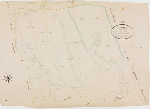 Vescles, section B, Rupt, feuille 5.géomètre : Paget