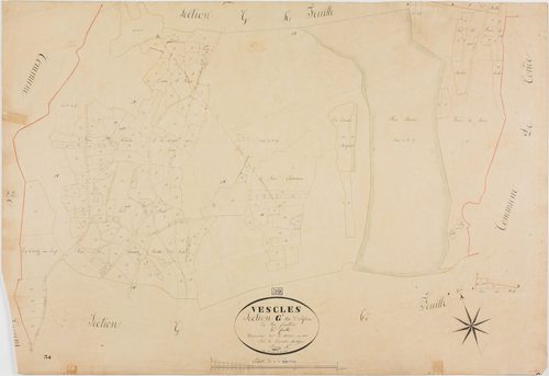 Vescles, section G, Oliferne, feuille 5.géomètre : Bénier