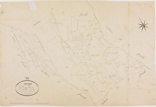 Vescles, section A, la Colombe, feuille 5.géomètre : Paget