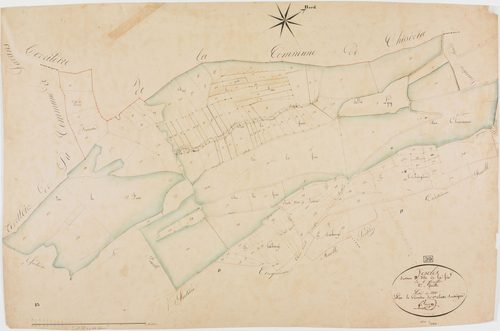 Vescles, section D, la Fin, feuille 2.géomètre : Bénier