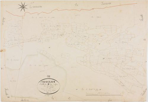 Vescles, section G, Oliferne, feuille 4.géomètre : Bénier