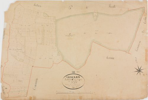 Vescles, section G, Oliferne, feuille 6.géomètre : Bénier
