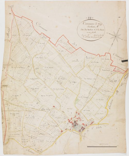 Vevy, section A, les Tartres et la Chaux, feuille unique. [1815]géomètre : Tabey aîné