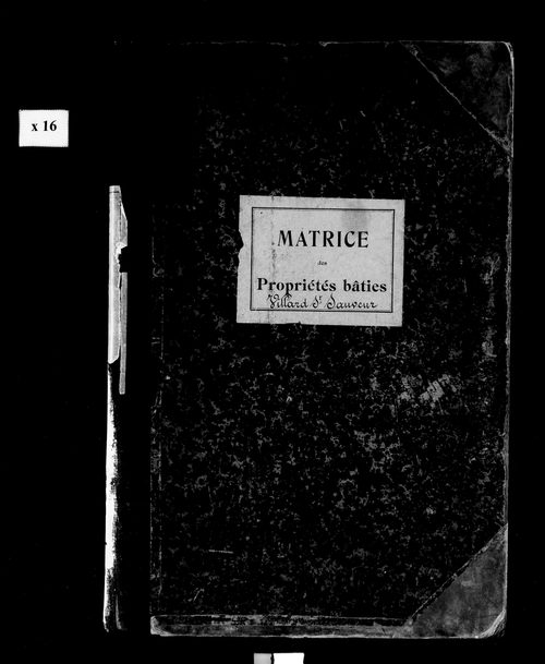 Matrice des propriétés bâties.