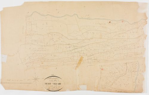 Villards d'Héria, section B, Petit-Villard, feuille 6.géomètre : Diètre