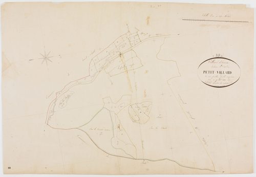 Villards d'Héria, section B, Petit-Villard, feuille 5.géomètre : Diètre