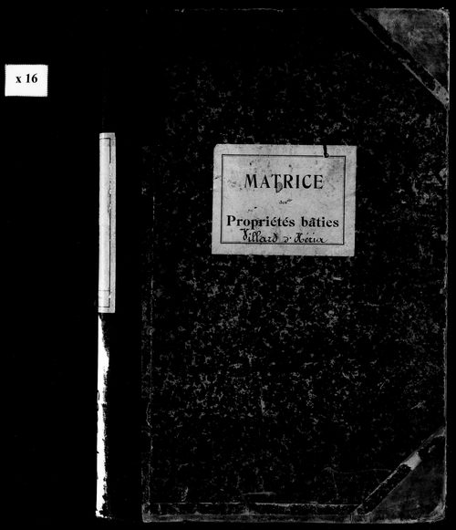 Matrice des propriétés bâties.