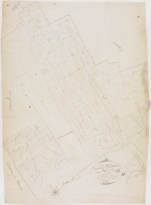 Villechantria, section C, le Nord, feuille 2.géomètre : C. F. Prost