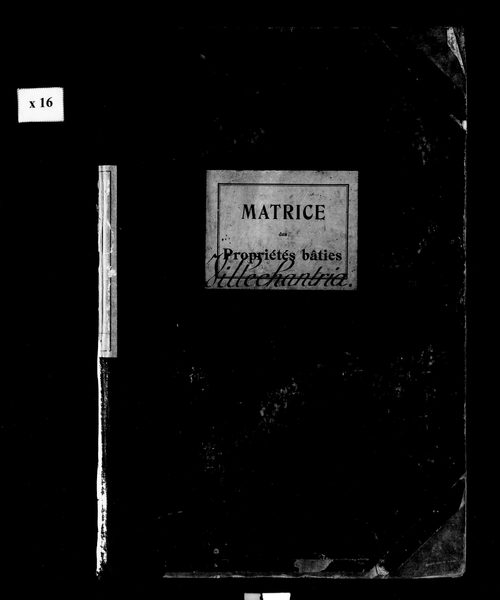 Matrice des propriétés bâties.