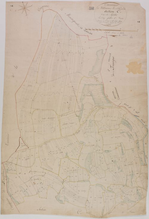 Villeneuve-les-Charnod, section C, Grillot, feuille 1.