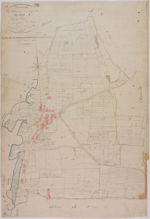 Villeneuve-les-Charnod, section A, le Village, feuille 2.
