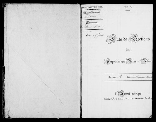 Etat de sections.