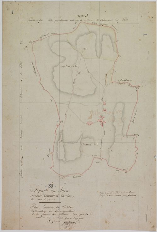 Villeneuve-sous-Pymont, tableau d'assemblage.