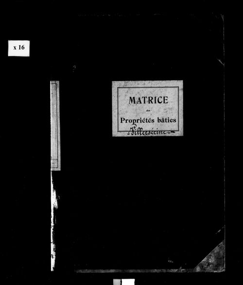 Matrice des propriétés bâties.