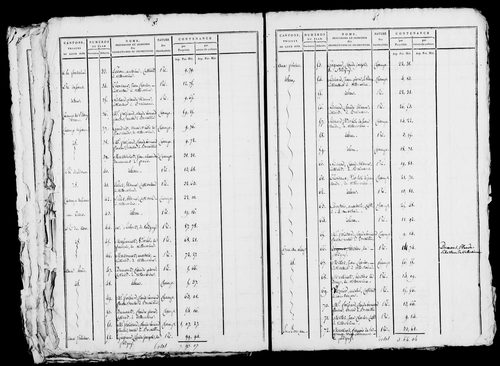 Etat de sections, s.d. [1809].