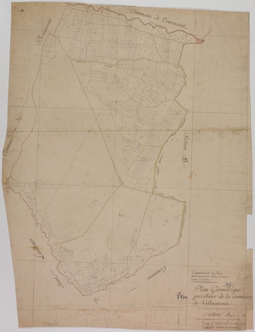 Villerserine, section A, feuille 1.