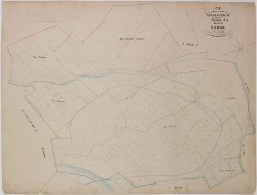 Villers-Farlay, section A, la Rivière, feuille 3.