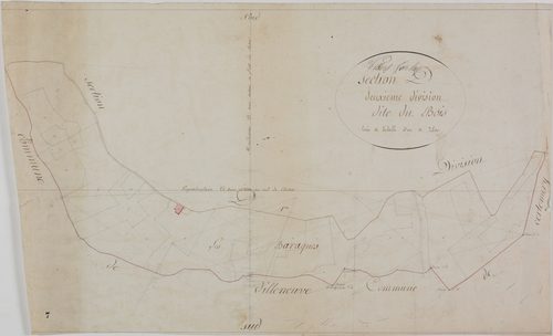 Villers-Farlay, section D, le Bois, feuille 2.