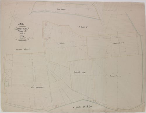 Villers-Farlay, section B, la Fin, feuille 5.
