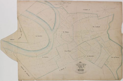 Villers-Farlay, section A, la Rivière, feuille 2.